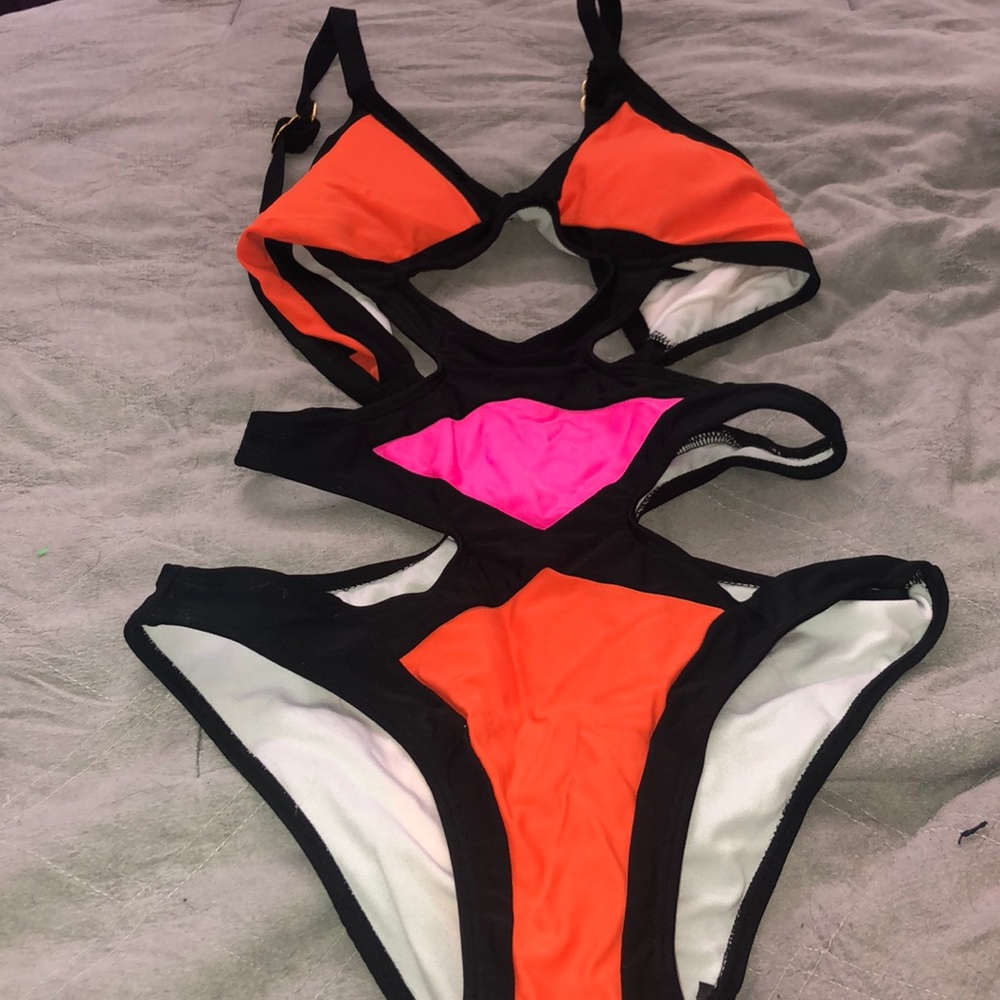 One piece bikini with sexy cut outs